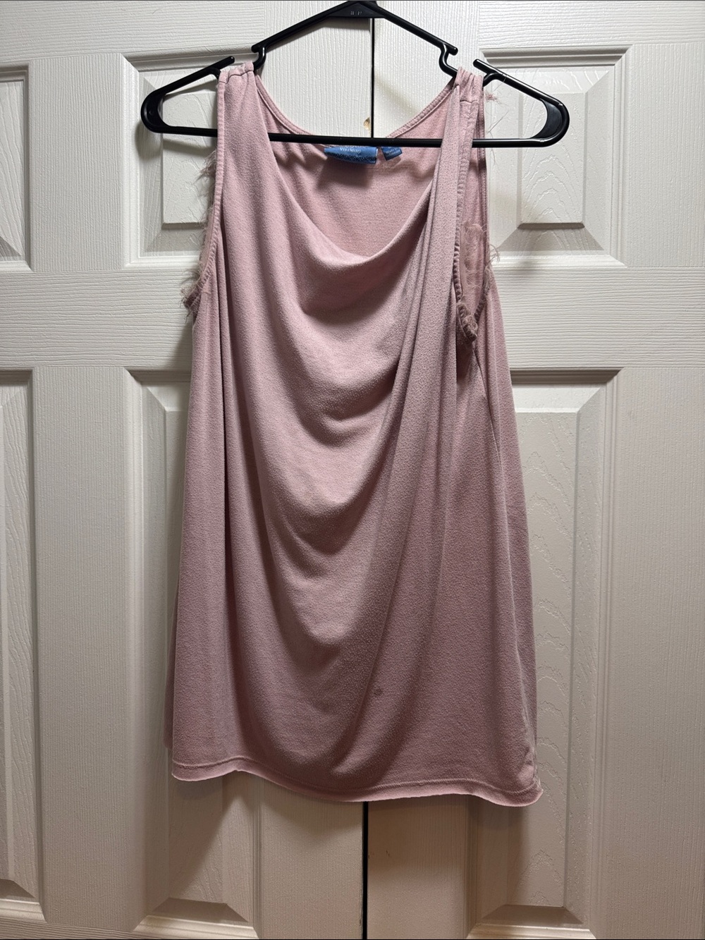 Simply Vera Vera Wang Draped Tank Top in Dusty Rose